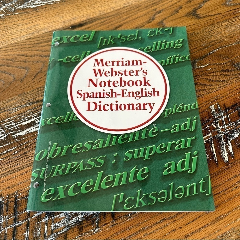 Merriam-Webster Notebook Spanish English Dictionary
